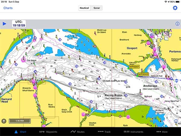 navionics android app latitude