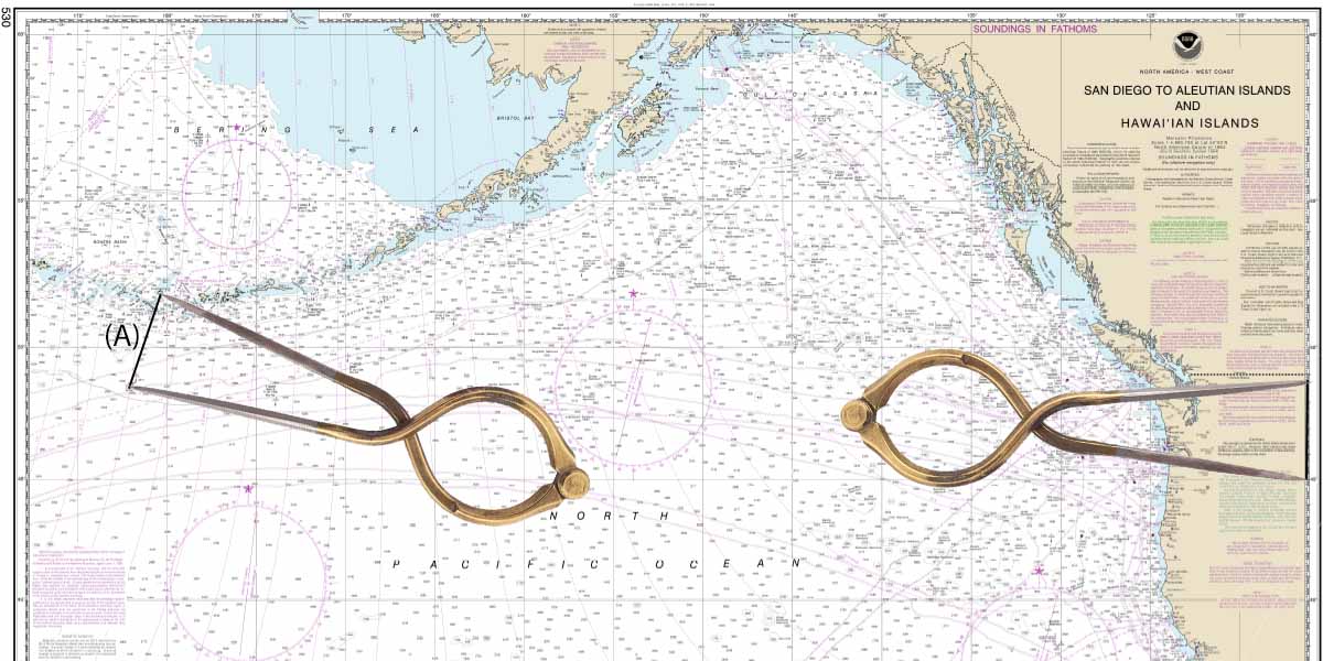 How To Measure Distances On A Nautical Chart Casual Navigation
